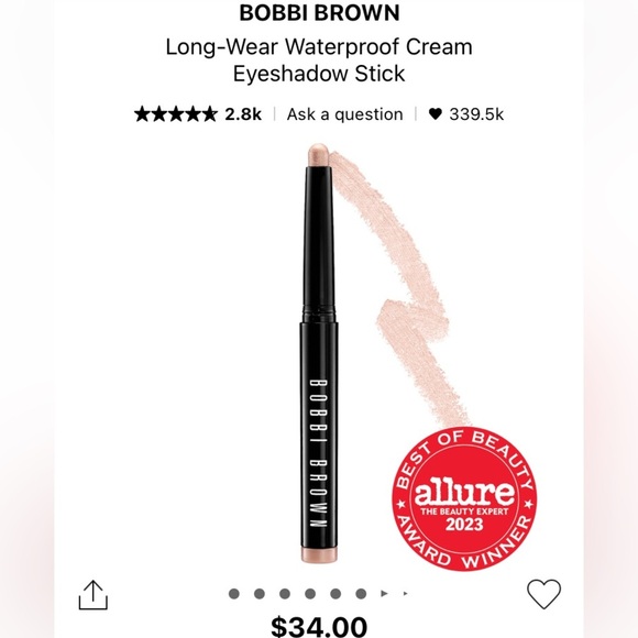 Bobbi Brown eyeshadow stick & lip gloss duo in Golden pink & New Romantic - Picture 4 of 7